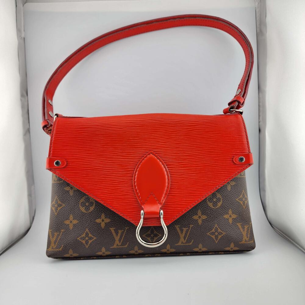 Louis Vuitton Red Epi Leather Saint Michel Bag